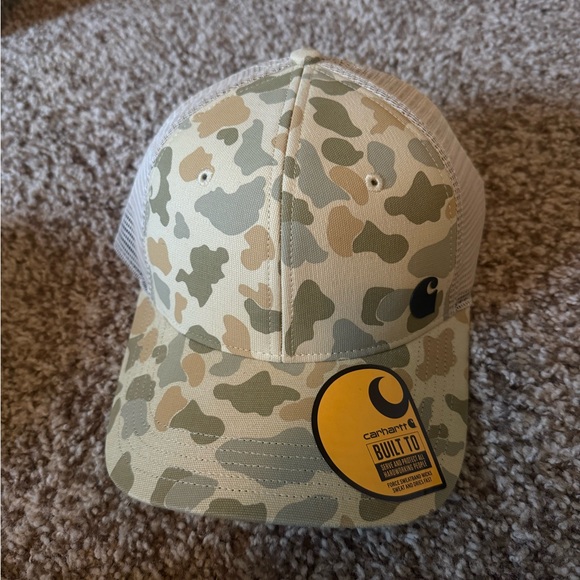 Carhartt Other - Carhartt Beige Camo Mesh Hat